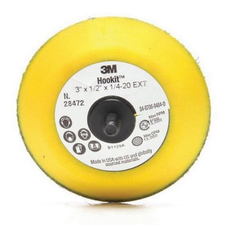 3M HOOKIT DISC PAD 1/4-20 EXTER 7000028220